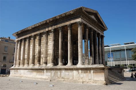 Jan 22, 2011 · A modern photograph depicts the Maison Carrée, a Roman temple located in Nîmes, France, that Thomas Jefferson used as a model for his design of the State …